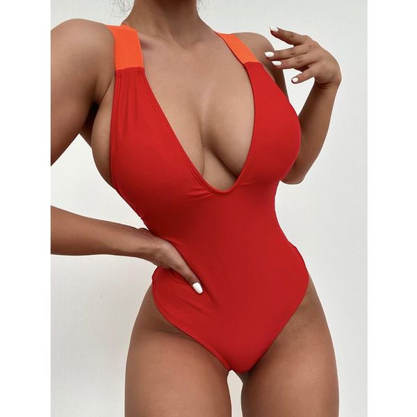 one-piece suits patchwork swimsuit women monokini push up bodysuit cross back bikini swimwear v neck thong beachwear
one-piece suits patchwork swimsuit women monokini push up bodysuit cross back bikini swimwear v neck thong beachwear