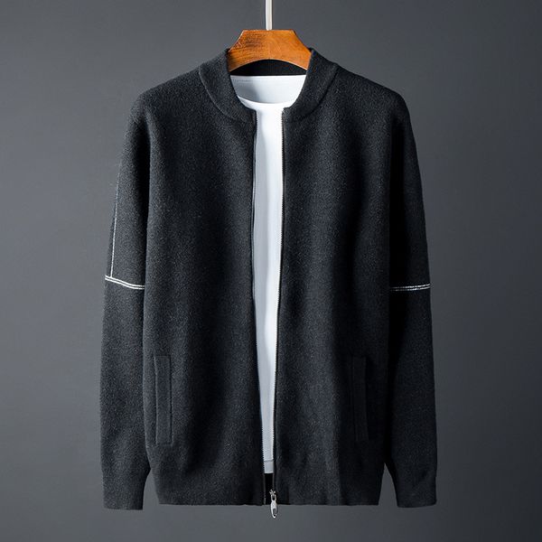 sweaters knit 2021 autumn and winter men's cardigan sweater shirt trend slim fit youth casual coat, White;black
sweaters knit 2021 autumn and winter men's cardigan sweater shirt trend slim fit youth casual coat, White;black