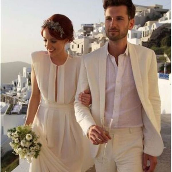 men's suits & blazers summer casual beach wedding for men ivory/white linen tuxedo custom made groom man party prom male blaz, White;black
men's suits & blazers summer casual beach wedding for men ivory/white linen tuxedo custom made groom man party prom male blaz, White;black
