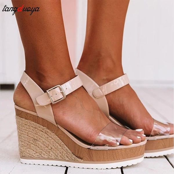 women gladiator wedges high heel sandals shoes woman rome buckle strap espadrilles pumps straw rope platforms, Black
women gladiator wedges high heel sandals shoes woman rome buckle strap espadrilles pumps straw rope platforms, Black