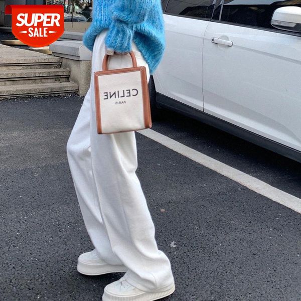 wide leg pants women's waist drape mopping white thickened thin loose straight casual #wq8z, Black;white
wide leg pants women's waist drape mopping white thickened thin loose straight casual #wq8z, Black;white