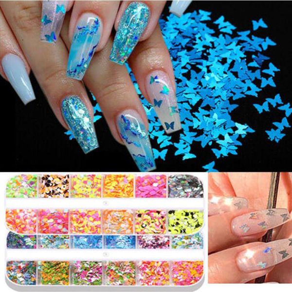 set mirror 3d butterfly nail sequins paillette mixed colors holographics glitter flakes slices art accessories decorations, Silver;gold
set mirror 3d butterfly nail sequins paillette mixed colors holographics glitter flakes slices art accessories decorations, Silver;gold