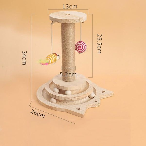 cat toys double-layer turntable scratching post toy solid wood self hi tease stick ball mouse grab board
cat toys double-layer turntable scratching post toy solid wood self hi tease stick ball mouse grab board