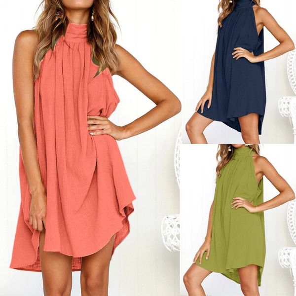 casual dresses womens holiday irregular dress ladies summer beach sleeveless party vestidos verano 2021 arrival for women, Black;gray
casual dresses womens holiday irregular dress ladies summer beach sleeveless party vestidos verano 2021 arrival for women, Black;gray