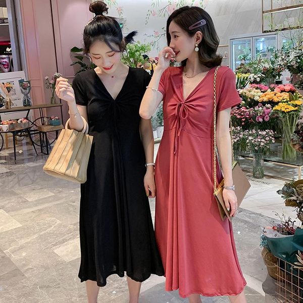 maternity skirt 2021 summer fashion v-neck tie short-sleeved stretch slim fit pregnant women wear dress dresses, White
maternity skirt 2021 summer fashion v-neck tie short-sleeved stretch slim fit pregnant women wear dress dresses, White