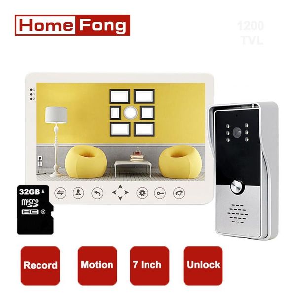 homefong 7 inch home intercom system for villa video door phone doorbell camera 1000tvl record 32gb card unlock rainproof phones
homefong 7 inch home intercom system for villa video door phone doorbell camera 1000tvl record 32gb card unlock rainproof phones