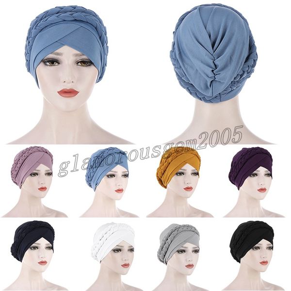 women cross twist braid hat flower simple muslim hair loss cancer hat chemo beanie cap hijab headband hair accessories, Blue;gray
women cross twist braid hat flower simple muslim hair loss cancer hat chemo beanie cap hijab headband hair accessories, Blue;gray