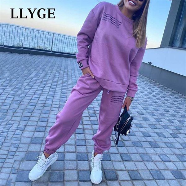 letter print two piece tracksuit women's set casual sweatshirt high waist pants sports suits female spring autumn lady sets 211027, White
letter print two piece tracksuit women's set casual sweatshirt high waist pants sports suits female spring autumn lady sets 211027, White