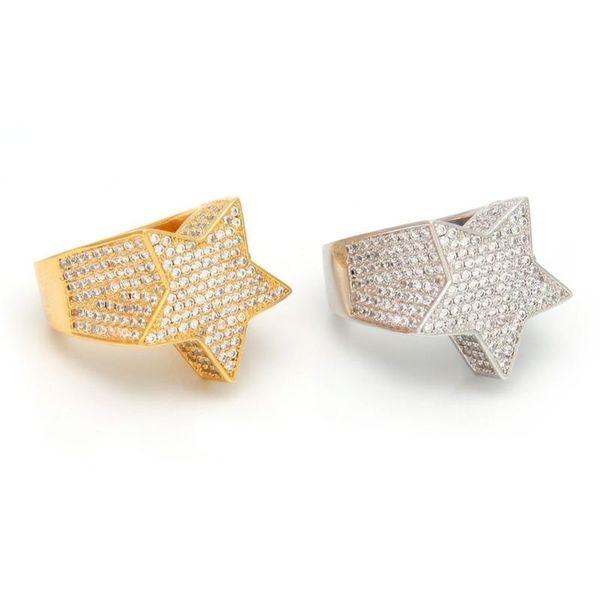 cluster rings hip hop rock five-star ring men's luxury zircon five-pointed star ladies anniversary party jewelry gift wholesale, Golden;silver
cluster rings hip hop rock five-star ring men's luxury zircon five-pointed star ladies anniversary party jewelry gift wholesale, Golden;silver