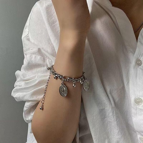 link, chain double-layer madonna bracelet ins niche design couple bracelets male and female korean personality hand rope wholesale, Black
link, chain double-layer madonna bracelet ins niche design couple bracelets male and female korean personality hand rope wholesale, Black