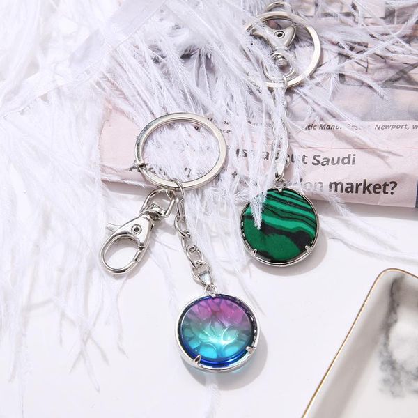 keychains retro men's metal key pendant car round natural stone gold year gift e817, Silver
keychains retro men's metal key pendant car round natural stone gold year gift e817, Silver