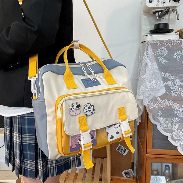 backpack women cute cow female student college schoolbag girl badge multifunctional backpacks kawaii ladies waterproof nylon bag
backpack women cute cow female student college schoolbag girl badge multifunctional backpacks kawaii ladies waterproof nylon bag