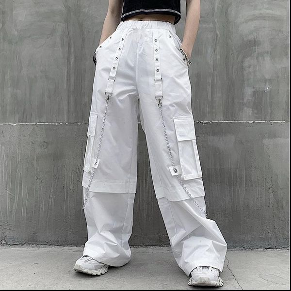 high waist chain ring ribbon womens capris baggy cargo pocket white loose jogger pant harajuku streetwear korean women goth hip, Black;white
high waist chain ring ribbon womens capris baggy cargo pocket white loose jogger pant harajuku streetwear korean women goth hip, Black;white