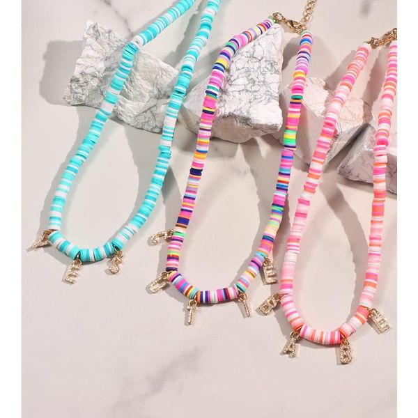 chokers boho rhinestone letter necklaces clay beaded necklace for women colorful handmade bead strand initial choker diy jewelry gifts, Golden;silver
chokers boho rhinestone letter necklaces clay beaded necklace for women colorful handmade bead strand initial choker diy jewelry gifts, Golden;silver