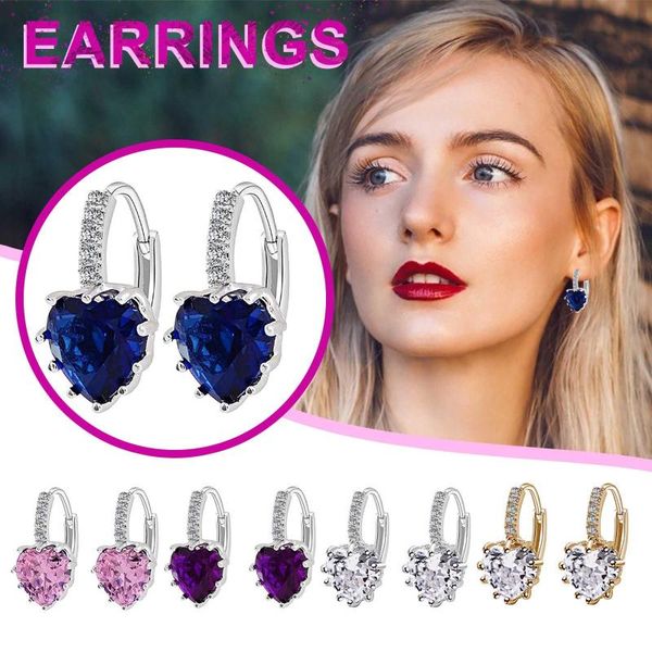 dangle & chandelier fashion earrings zircon ear button peach heart multi color jewelry for women korean version rings 2021, Silver
dangle & chandelier fashion earrings zircon ear button peach heart multi color jewelry for women korean version rings 2021, Silver
