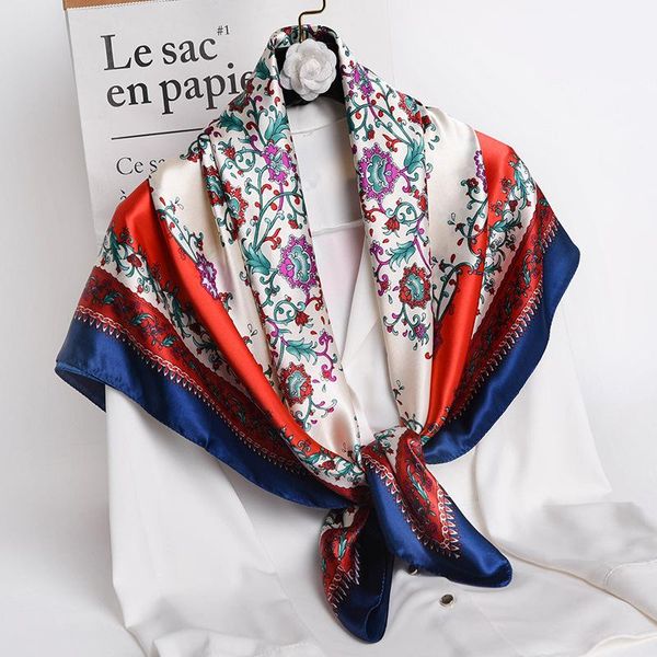 scarves design print silk square scarf for women foulard shawl wrap pashmina bandana 2021 fashion neckerchief spring hijab 90cm, Blue;gray
scarves design print silk square scarf for women foulard shawl wrap pashmina bandana 2021 fashion neckerchief spring hijab 90cm, Blue;gray