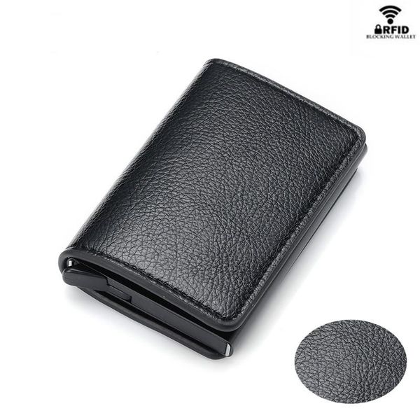 card holders yambuto 2021 rfid anti-theft holder men business bank id metal aluminium pu leather case for travel, Brown;gray
card holders yambuto 2021 rfid anti-theft holder men business bank id metal aluminium pu leather case for travel, Brown;gray