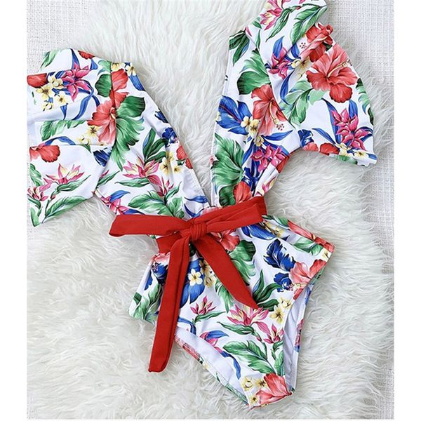 2021 ruffle bandage biquini swimsuit women print floral swimwear women deep-v bathing suits beach wear swim suit
2021 ruffle bandage biquini swimsuit women print floral swimwear women deep-v bathing suits beach wear swim suit