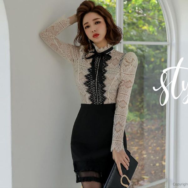 two piece dress 2021 spring ol women work wear 2 pieces set color matching lace + high waist slim mini skirt vestidos, White
two piece dress 2021 spring ol women work wear 2 pieces set color matching lace + high waist slim mini skirt vestidos, White
