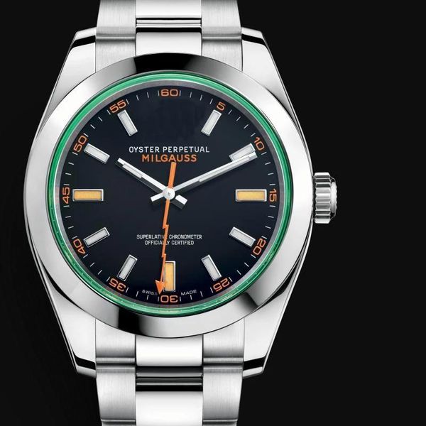 wristwatches utomatic men's mechanical watch milgausses 126610 2021 model stainless steel eta2813 movement watches green dial, Slivery;brown
wristwatches utomatic men's mechanical watch milgausses 126610 2021 model stainless steel eta2813 movement watches green dial, Slivery;brown