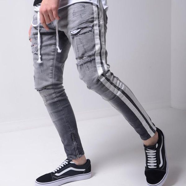 men's jeans men stretchy ripped skinny biker embroidery print destroyed hole taped slim fit denim scratched jean, Blue
men's jeans men stretchy ripped skinny biker embroidery print destroyed hole taped slim fit denim scratched jean, Blue