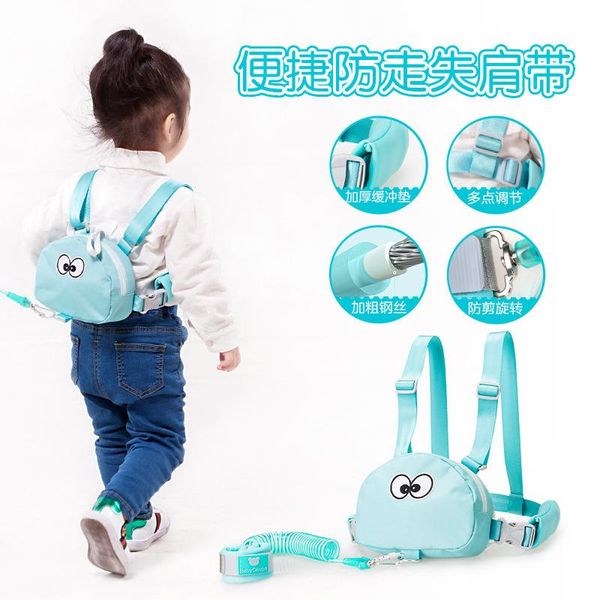 

toddler baby kids safety harness cut continuously child leash anti lost wrist link traction rope travel backpack carriers carriers, slings &
