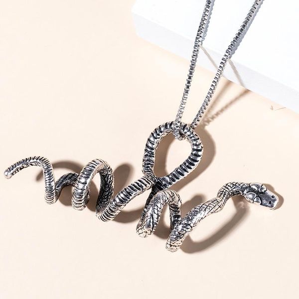pendant necklaces gothic vintage vine snake necklace animal jewelry gift for lover friends fashion charm wholesale, Silver
pendant necklaces gothic vintage vine snake necklace animal jewelry gift for lover friends fashion charm wholesale, Silver
