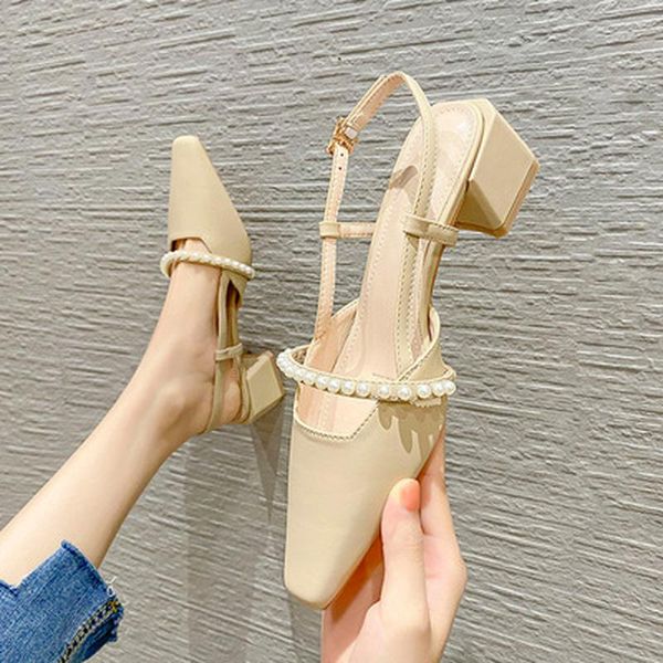 dress shoes women's ladies high heel sandals square toe buckle pearl summer heels women, Black
dress shoes women's ladies high heel sandals square toe buckle pearl summer heels women, Black