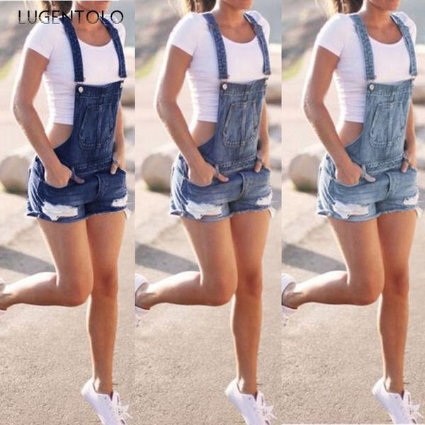 women's jeans lugentolo overalls womenlarge size fashion ripped pocket female casual straight street summer short, Blue
women's jeans lugentolo overalls womenlarge size fashion ripped pocket female casual straight street summer short, Blue