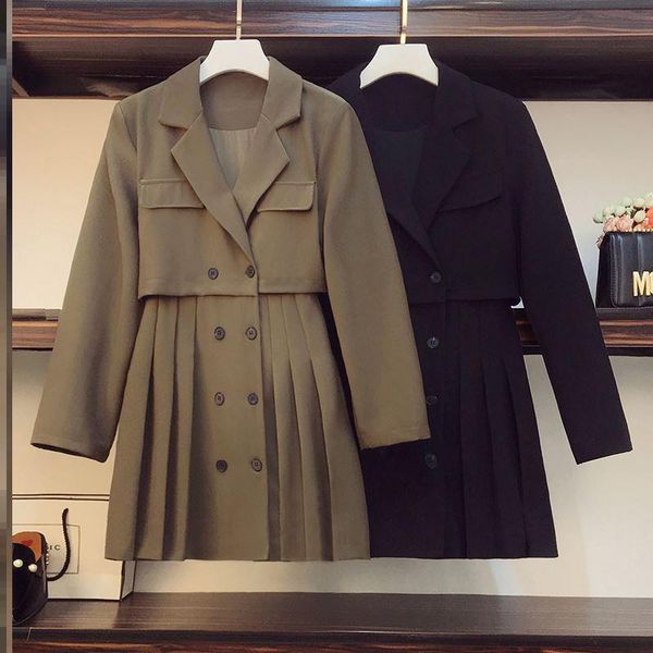 casual dresses design korean dress high street women fashion cute elegant office lady double breasted button notched mini blazer dresss, Black;gray
casual dresses design korean dress high street women fashion cute elegant office lady double breasted button notched mini blazer dresss, Black;gray
