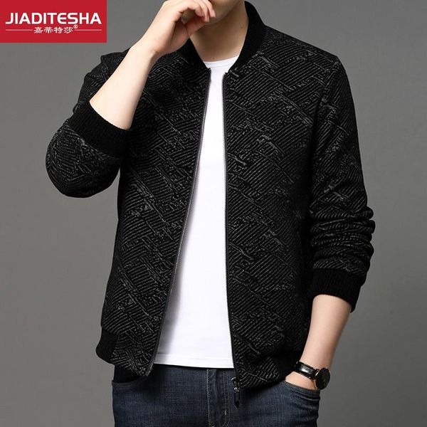 men's jackets high-end casual jacket korean fashion color matching knitted autumn and winter, Black;brown
men's jackets high-end casual jacket korean fashion color matching knitted autumn and winter, Black;brown