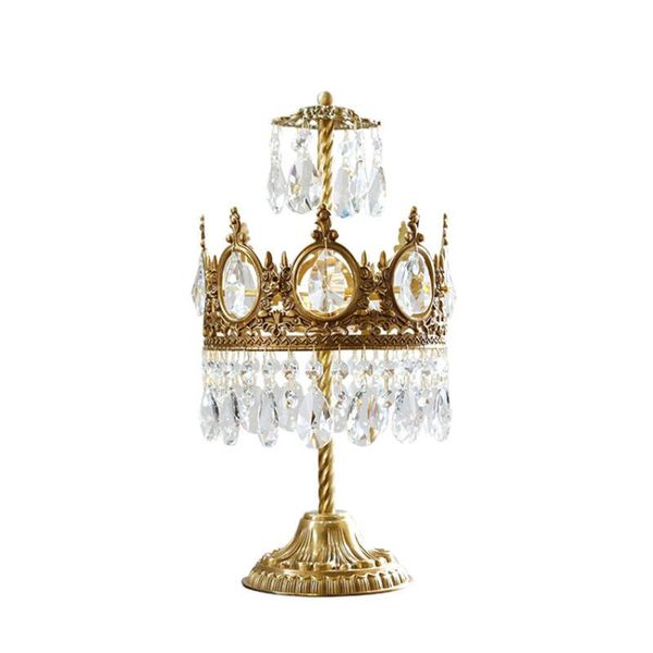 table lamps mid-age style retro brass crystal european french crown bedroom bedside living room secret lying desk light fixtures
table lamps mid-age style retro brass crystal european french crown bedroom bedside living room secret lying desk light fixtures