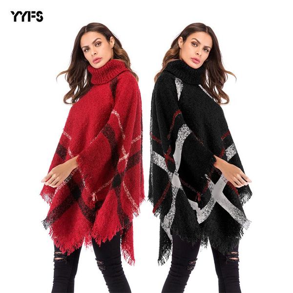 quick sale tongou beauty's irregular plaid tassel high collar long sleeve knitted cape coat for women women's jackets, Black;brown
quick sale tongou beauty's irregular plaid tassel high collar long sleeve knitted cape coat for women women's jackets, Black;brown