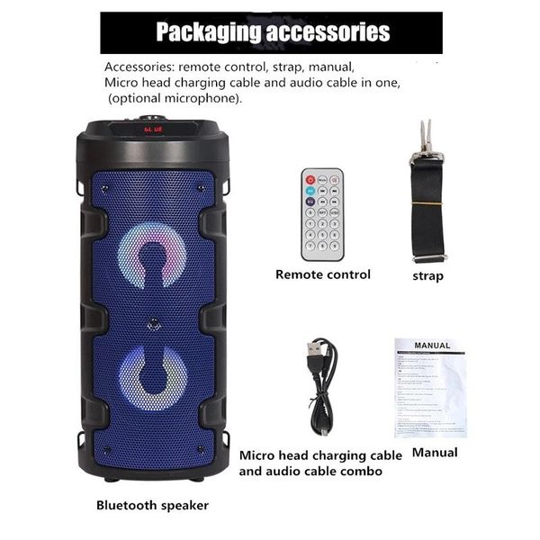 portable speakers cannon barrel remote control k song high-power bluetooth speaker subwoofer music center supports usb/tf column
portable speakers cannon barrel remote control k song high-power bluetooth speaker subwoofer music center supports usb/tf column