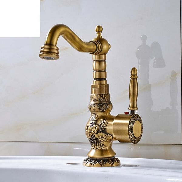 antique brass basin faucet long nose spout flower carved wash sink tap 360 rotation single handle mixer torneiras bathroom faucets
antique brass basin faucet long nose spout flower carved wash sink tap 360 rotation single handle mixer torneiras bathroom faucets