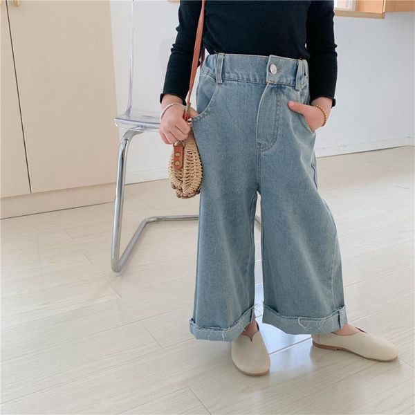 children's jeans 2021 spring summer baby wide-leg girls casual straight trousers kids denim pants toddler, Blue
children's jeans 2021 spring summer baby wide-leg girls casual straight trousers kids denim pants toddler, Blue