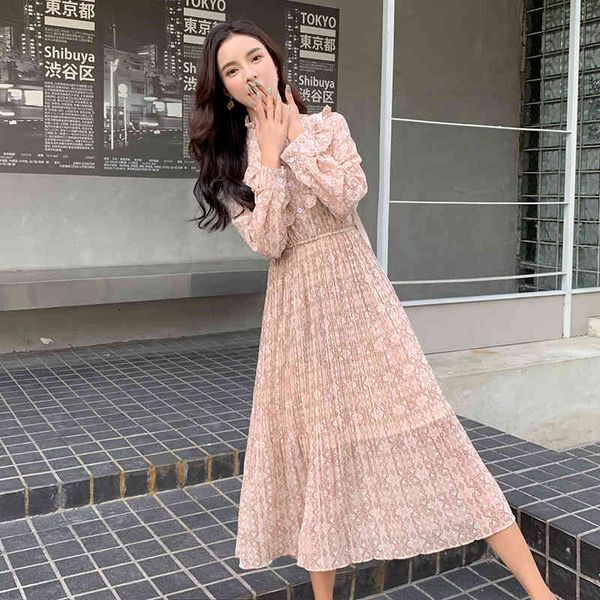 spring new sweet stand-collar floral mid-length chiffon pleated dress vintage flower dresses plus size ruffles vestido s-xl 210416, Black;gray
spring new sweet stand-collar floral mid-length chiffon pleated dress vintage flower dresses plus size ruffles vestido s-xl 210416, Black;gray