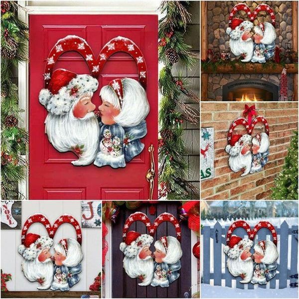 christmas decorations santa's love festive wreath decoration door panel window red hanger for home
christmas decorations santa's love festive wreath decoration door panel window red hanger for home