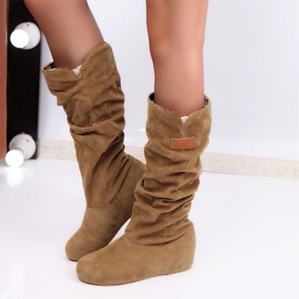 boots for women pleated female flock warm shoes round toe flat woman casual footwear womens mid-calf boots drop shipping, Black
boots for women pleated female flock warm shoes round toe flat woman casual footwear womens mid-calf boots drop shipping, Black