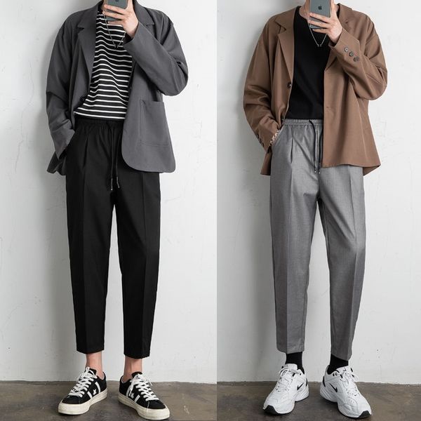 men's pants spring summer harem fashion casual men korean loose gray black suit mens dress m-3xl 16y2
men's pants spring summer harem fashion casual men korean loose gray black suit mens dress m-3xl 16y2
