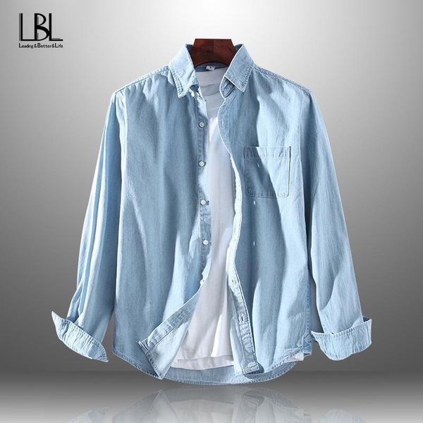 men's casual shirts long-sleeved solid denim shirt fashion brand classic retro pocket decoration business spring autumn cotton top, White;black
men's casual shirts long-sleeved solid denim shirt fashion brand classic retro pocket decoration business spring autumn cotton top, White;black