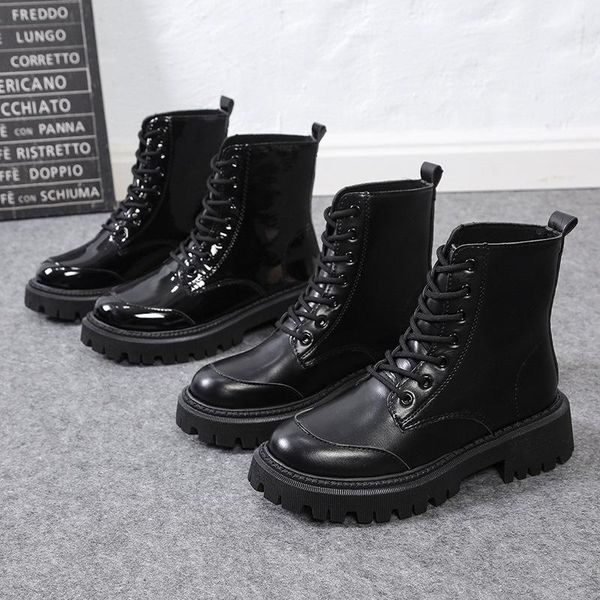 boots lace up lolita women's low shoes round toe winter footwear luxury designer mid-calf autumn rubber riding leather ladies ro, Black
boots lace up lolita women's low shoes round toe winter footwear luxury designer mid-calf autumn rubber riding leather ladies ro, Black