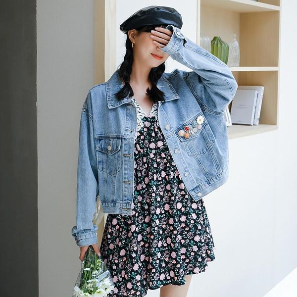 women's jackets women blue denim cropped jacket autumn spring korean fashion jeans casual street harajuku short coat female outwear fal, Black;brown
women's jackets women blue denim cropped jacket autumn spring korean fashion jeans casual street harajuku short coat female outwear fal, Black;brown