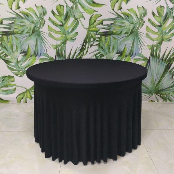 table cloth ruffled round spandex cover stretch tablecloth for wedding event decoration
table cloth ruffled round spandex cover stretch tablecloth for wedding event decoration