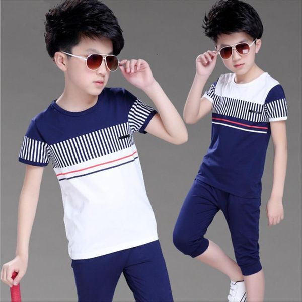 boys summer clothing fashion casual sports short sleeve cotton children clothes sets color navy white 120 160
boys summer clothing fashion casual sports short sleeve cotton children clothes sets color navy white 120 160