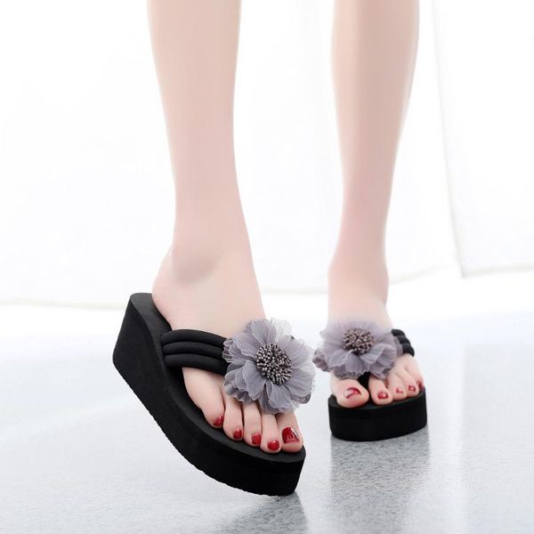 kawaii lace flower flipflops for woman 2021 platform wedges sandals teenager girl comfort beach lady mules frauen sandlen, Black
kawaii lace flower flipflops for woman 2021 platform wedges sandals teenager girl comfort beach lady mules frauen sandlen, Black