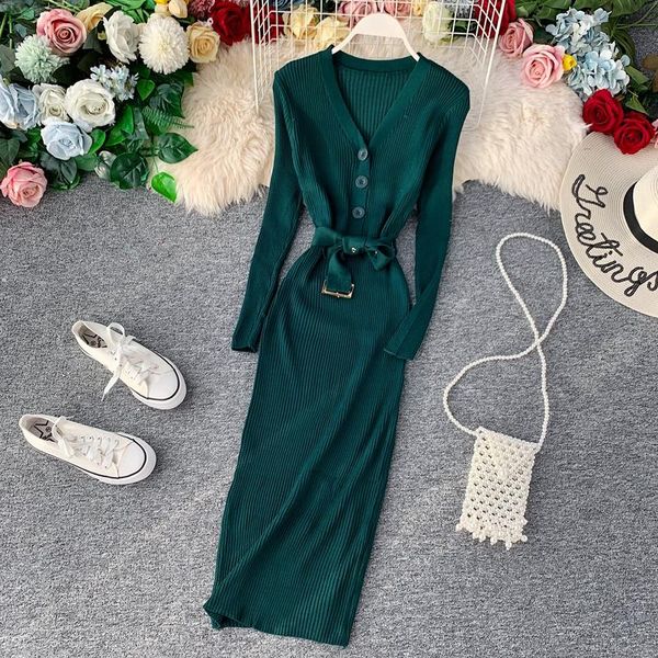 fashion slim button v neck autumn winter bodycon bandage knit sweater midi long dress casual party women sleeve vestidos dresses, Black;gray
fashion slim button v neck autumn winter bodycon bandage knit sweater midi long dress casual party women sleeve vestidos dresses, Black;gray