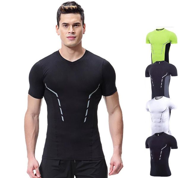 sports tights t shirts male short sleeve jogging sportswear gym bodybuilding men fitness quick-dry running jerseys, Black;blue
sports tights t shirts male short sleeve jogging sportswear gym bodybuilding men fitness quick-dry running jerseys, Black;blue