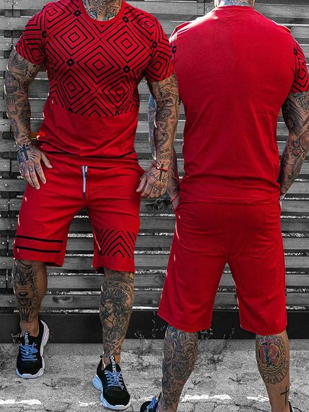 trendy t-shirt suit tracksuits triangle diamond pattern mens short-sleeved two pieces set patchwork stitching men tracksuit, Gray
trendy t-shirt suit tracksuits triangle diamond pattern mens short-sleeved two pieces set patchwork stitching men tracksuit, Gray