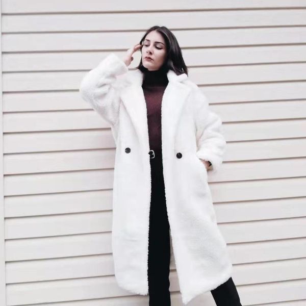 women's wool & blends autumn winter women beige teddy coat stylish female thick warm cashmere jacket casual girls streetwear, Black
women's wool & blends autumn winter women beige teddy coat stylish female thick warm cashmere jacket casual girls streetwear, Black